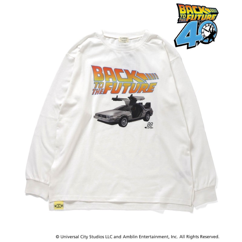 F.O.KIDS バックトゥザフューチャー長袖Tシャツ OW